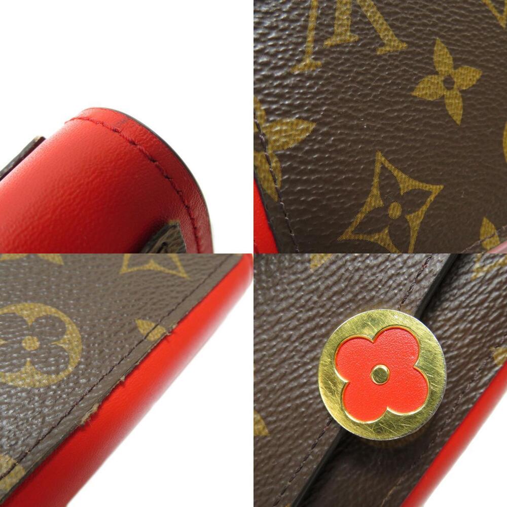 Louis Vuitton Portefeuille Wallet Flore Coquelicot RedBifold - Picture 8 of 8